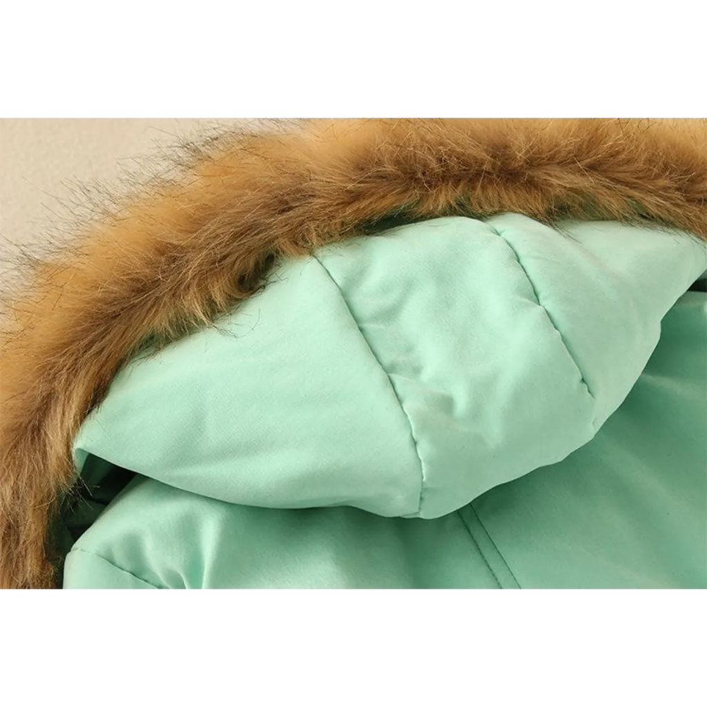 Women's Winter Cotton Jacket - Hooded Slim Fit Warm Parka